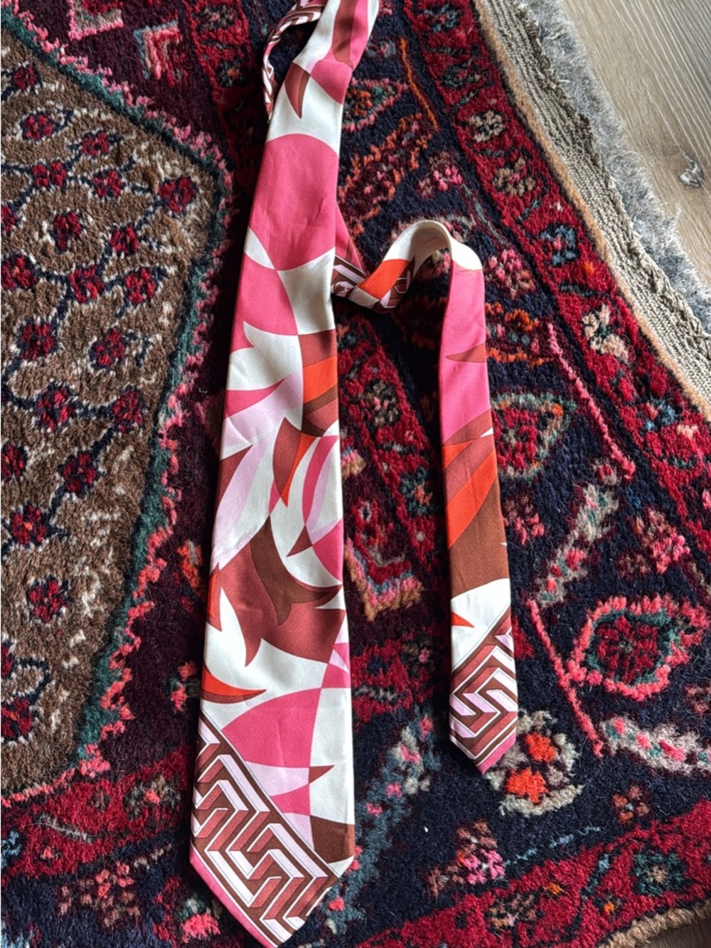 Vintage Rare Gianni Versace Abstract Silk Tie